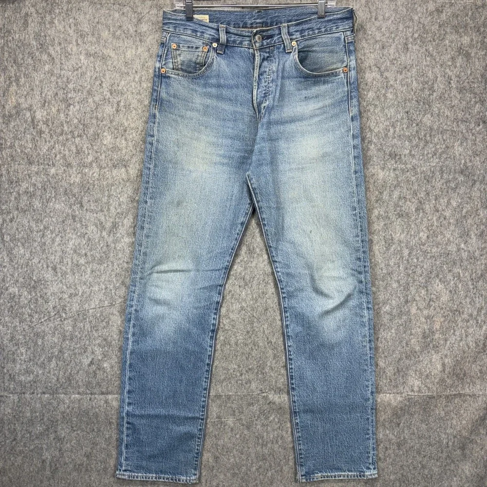 Levi's Premium 501 '93 Jeans Men's 30 x 32 Blue Light Wash Button Fly Straight